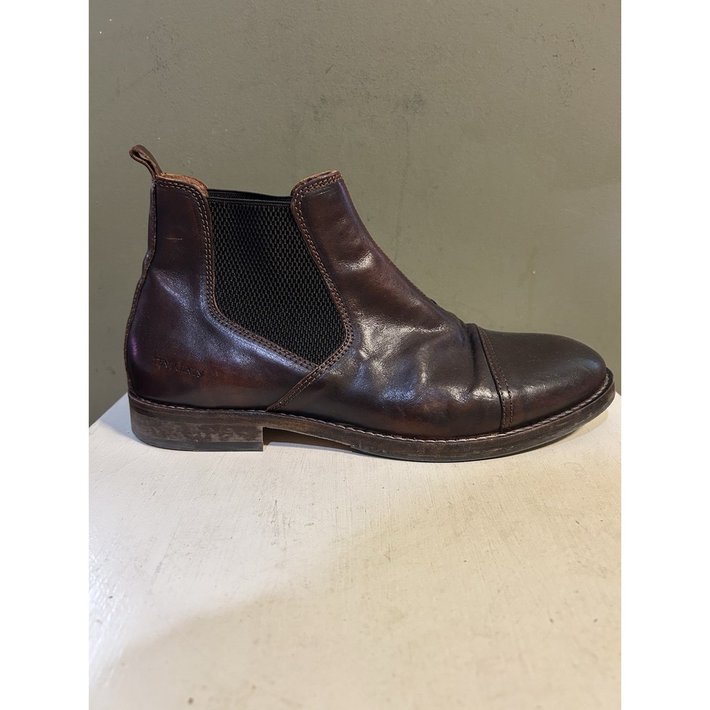 Ten Points Mens Brown Leather Cap Toe Chelsea Boots Sz 43 US 9.5/10 Portugal